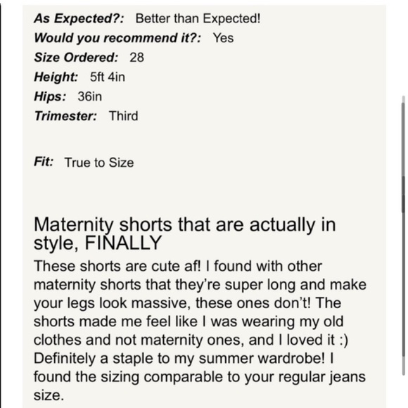 Pinkblush Full Belly Panel Distressed Raw Chewed
Hem Denim Maternity Jean Shorts - Picture 4 of 11